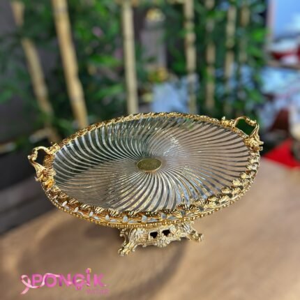 Şeritli Yuvarlak Sunumluk