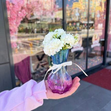 Salon & Konsol & Tv Ünitesi & Banyo i Aranjman - Mor Mavi Beyaz - ÇİÇEK DAHİL