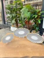 3lü Dantel  Model Sunum Kayık Tabak