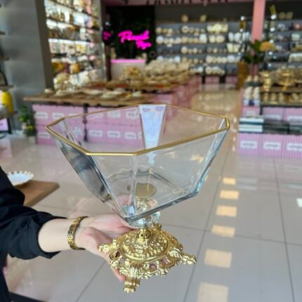 Zamak Ayaklı Derin Salata Kasesi