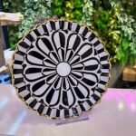 6 Adet Black Como Desen Pasta Tabağı