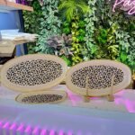 3 lü Leopar Kuşak Model Sunum Kayık Tabak