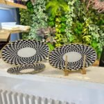 3 lü Black Como Model Sunum Kayık Tabak