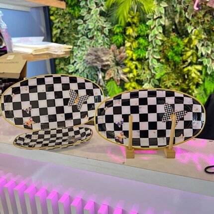 3 lü Dama Model Sunum Kayık Tabak