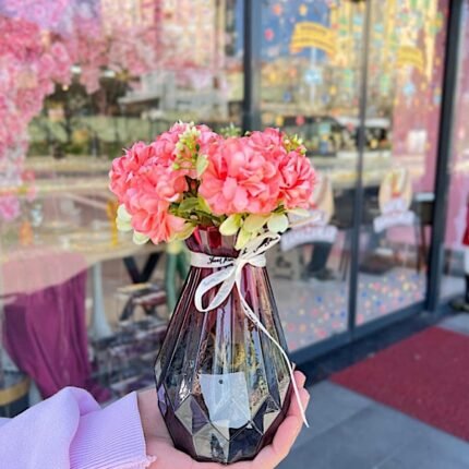 Salon & Konsol & Tv Ünitesi & Banyo Aranjman - Bordo - ÇİÇEK DAHİL