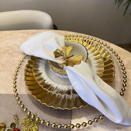 Kelebek Peçete Yüzüğü