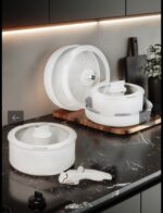 COOK BEYAZ 8 PARÇA TENCERE SETİ