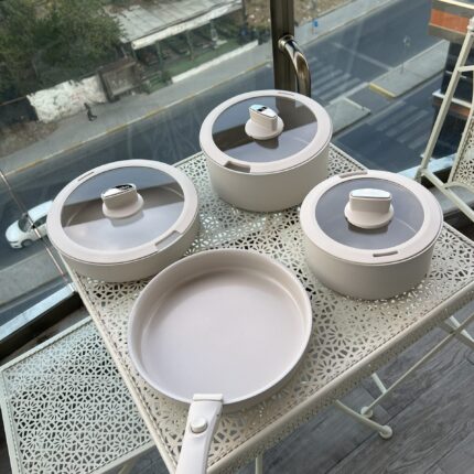 COOK BEYAZ 8 PARÇA TENCERE SETİ