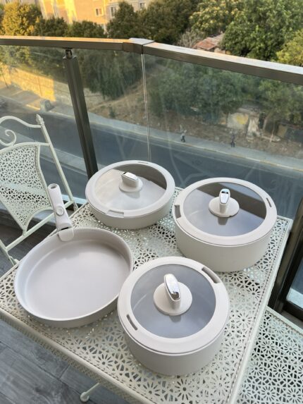 COOK BEYAZ 8 PARÇA TENCERE SETİ