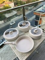 COOK BEYAZ 8 PARÇA TENCERE SETİ - Görsel 3