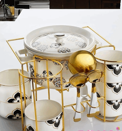 15 Parça Porselen Çorba seti