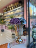 AYAKLI BAL ÇİZGİLİ CAM VAZO
25 Cm Orta  Boy - Görsel 2