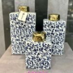 3’LÜ DEKOR VAZO KARE **GOLD