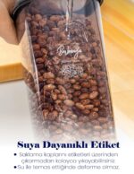 12 Li SET ŞEFFAF KAPAK UZUN DİKDÖRTGEN SAKLAMA KABI - Görsel 2