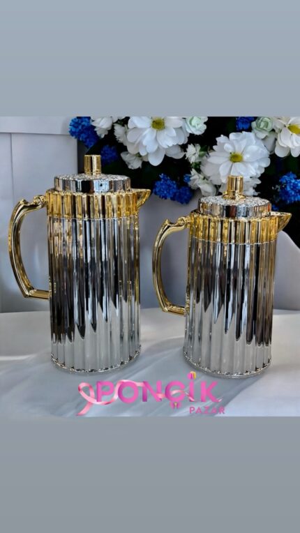 2 Li Füme Gold İthal Termos Seti