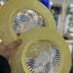 6 Adet Kristal Model Gold Supla