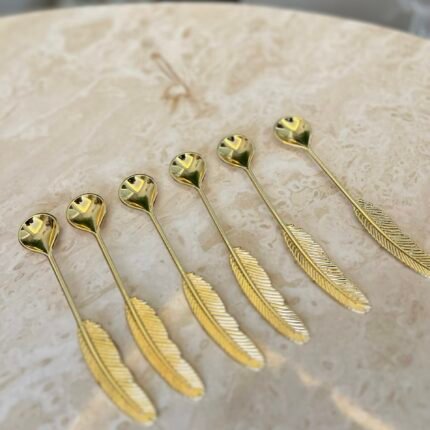 Tüy Model Zamak Çay Kaşığı *6 Adet