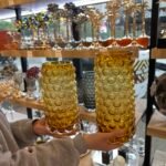 2’Lİ CAM BAL RENK VAZO