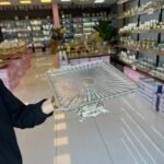 Zamak Ayaklı Kare Sunumluk Gümüş