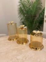 3 lü  Bal Renk Kavanoz Çay & Şeker & Kahve - Görsel 2