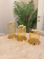 3 lü  Bal Renk Kavanoz Çay & Şeker & Kahve - Görsel 3