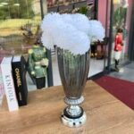 DARK BLACK KRİSTAL UZUN VAZO K