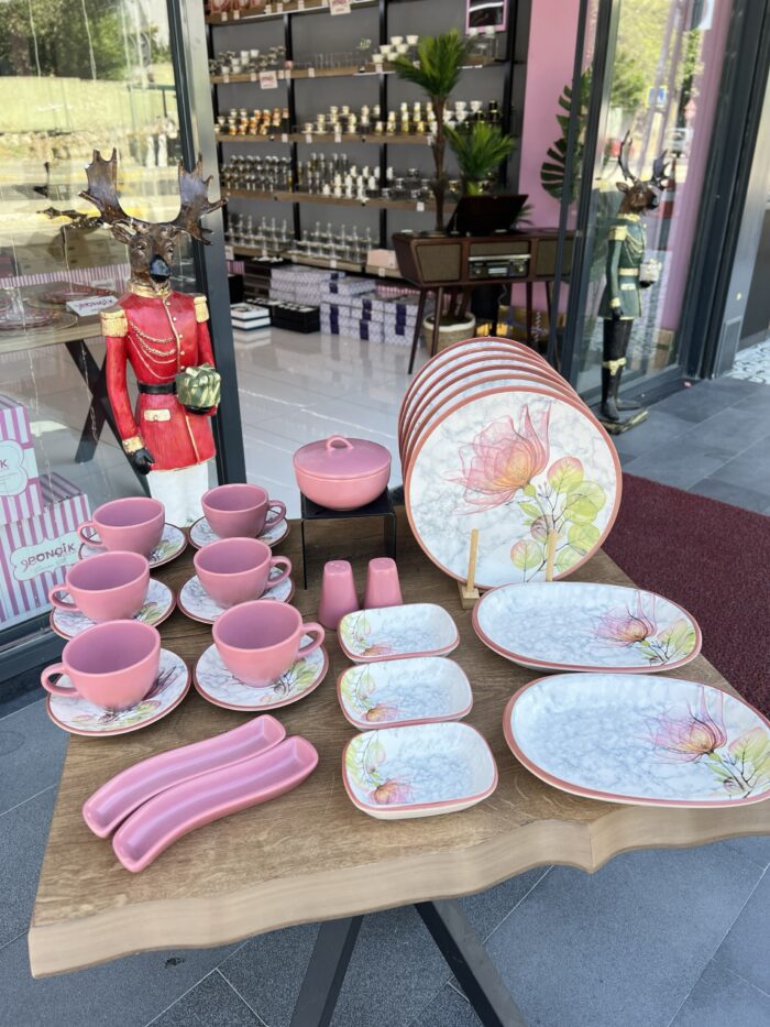 30 PARÇA KAHVALTI TAKIMI Roze - Görsel 1