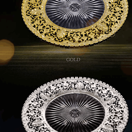 6 Adet Yaprak Model Gümüş Supla