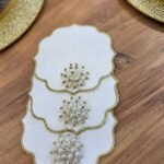 3’Lü Tek Taşlı Sunum Peçetesi