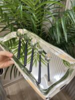 30 Parça 4 ML -18/10 Çelik SİYAH ÇBK TAKIMI