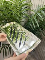 30 Parça 4 ML -18/10 Çelik SİYAH ÇBK TAKIMI - Görsel 5