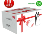 10 Adet Büyük Boy Çeyiz Kolisi- Kırmızı