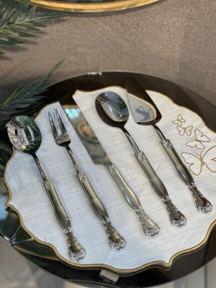 5’Li  GÜMÜŞ BAŞLIK SERVİS & SUNUMLUK** NALİA GÜMÜŞ