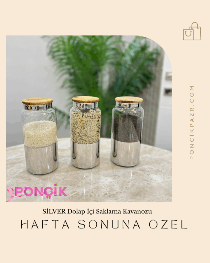 6’Lı Silver Saklama Kavanozu - Görsel 1