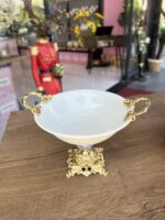 Gold  Zamak Ayaklı 20 cm Salata Kasesi