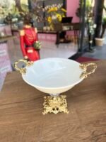 Gold  Zamak Ayaklı 20 cm Salata Kasesi