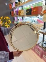 BURGULU DEKOR TEPSİ *GOLD - Görsel 2