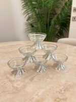 Zamak ayaklı GÜMÜŞ lokumluk