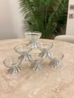 Zamak ayaklı GÜMÜŞ lokumluk - Görsel 3