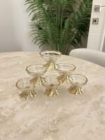 Zamak ayaklı GOLD lokumluk - Görsel 2