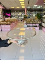 KUŞLU AYAKLI PASTALIK **SİLVER