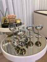 6 Kişilik PLATİN  Kahve Yanı Bardağı - Görsel 4