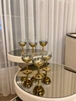 6 Kişilik GOLD Kahve Yanı Bardağı - Görsel 3