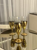 6 Kişilik GOLD  FLÜT Kahve Yanı Bardağı - Görsel 3