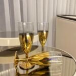 2 Kişilik GOLD  FLÜT Kahve Yanı Bardağı