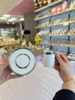 Platin Yaldızlı 6 Kişilik Porselen Fincan Takımı- Makinaya Atma Garantili - Görsel 5