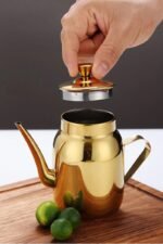 Komple Çelik Gold 450 ml Yağdanlık Sosluk ve Sirkelik - Görsel 5