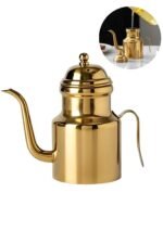 304 Çelik Gold 310 ml Yağdanlık & Sirkelik - Görsel 6