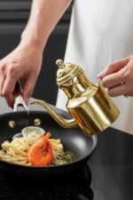 304 Çelik Gold 310 ml Yağdanlık & Sirkelik - Görsel 5