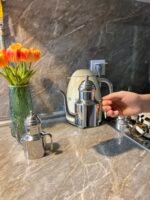 304 Çelik Gold 310 ml Yağdanlık & Sirkelik - Görsel 2